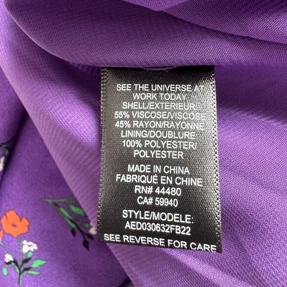 AFRM Revolve Renzo Maxi Dress Cut Out Floral Purple size Small - Picture 8 of 11